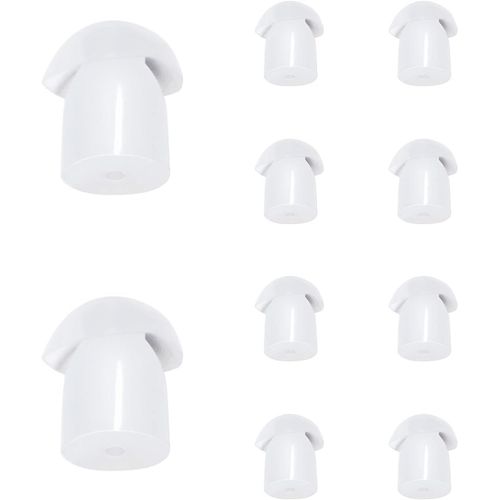 Oreillette à Tube de sécurité Acoustique de Remplacement,Compatible avec Motorola Kenwood Talkie-walkie Écouteur (10 pièces,White).[W236]