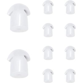 Replacement Acoustic Safety Tube Earpiece Compatible with Motorola Kenwood Walkie Talkie Earphone (10 Pieces,White)