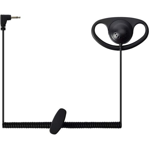 KALANKA-2.5mm Écouter Seulement Écouteur Radio Bidirectionnelle D Forme Casque Garde Du Corps Casque Compatible avec Baofeng Kenwood Puxing Talkie Walkie Émetteurs-Récepteurs Haut-Parleur Prises Micr
