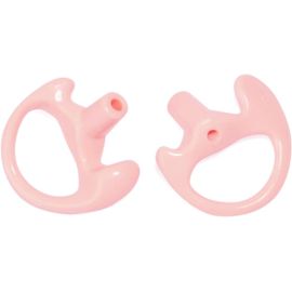 Earmold 6 Pairs Soft Silicone Replacement Ear Tips for Motorola Kenwood Radio Air Acoustic Tube Spool Tube Walkie Talkie Covert (6 Pairs Mediem) (Pink2)