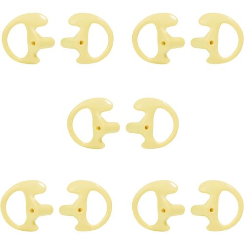 Lot de 5 paires de bouchons d'oreille souples de rechange pour talkie-walkie - Jaune - Taille M