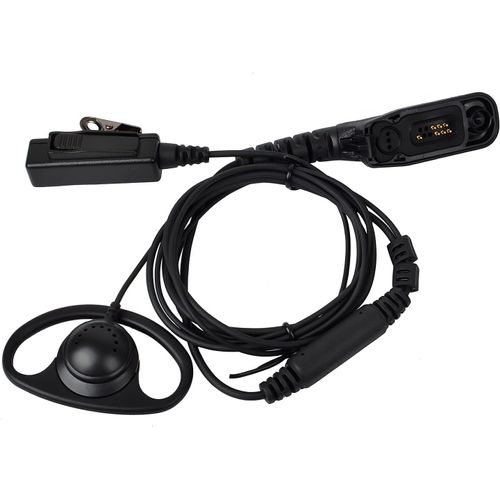 KALANKA-Écouteur radio bidirectionnel pour talkie-walkie, forme D, PTT avec microphone, casque multi-broches compatible avec Motorola DP3400, DP3600, DP3401, DP3601, DP4400, DP4600, DP4601, DP4800,