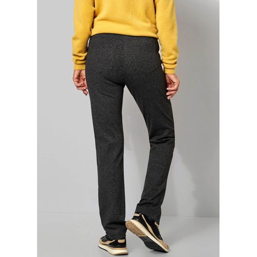 Pantalon En Jersey « Alice » Avec Taille Élastique - Noir / Blanc / Chiné - Gr. 26 De Goldner Fashion
