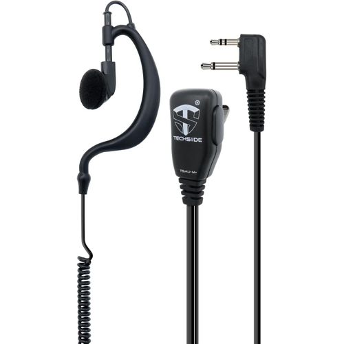 TSAU-M+ Midland Microphone Enveloppant à 2 Broches | Radios bidirectionnelles | Compatible avec G7 Pro G8 G9 Pro M24 Plus M48 M99 G6 XT G7 XTR ICOM Intek | Supervision de la sécurité Airsoft