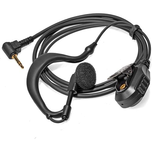 Écouteur en Forme de G de 2,5 mm avec Micro 1 Broches, Casque Talkie-walkie Compatible pour Motorola TLKR T60 T61 T62 T81 T80 T82 Extreme Hunter HYT TC-320 Radio Oreillette (1 pièce)