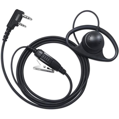 PROMAXPOWER Oreillette Talkie Walkie Compatible avec Kenwood Baofeng UV-5R UV-5RA 777 888S UV-82 TH-22AT TH-25 TK-3100, 2 Broches Écouteurs avec Micro PTT pour Radio, Oreillette de Sécurité