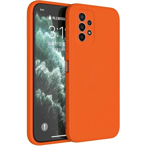 SJZG-Coque Pour Samsung Galaxy A23 5G (6.6"" Inches) Etui Housse, Protecteur De Peau En Silicone Tpu - Orange