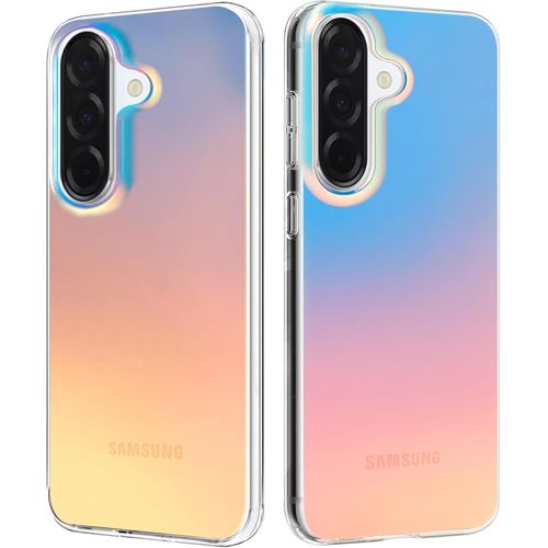 Sjzg-Irisée Coque Pour Samsung Galaxy A36, Étui Housse Iridescent Mate Fluorescente Colorée Antichoc Anti-Rayures Translucide Holographique Irisé Protection Case Pour Femme Fille Et Homme