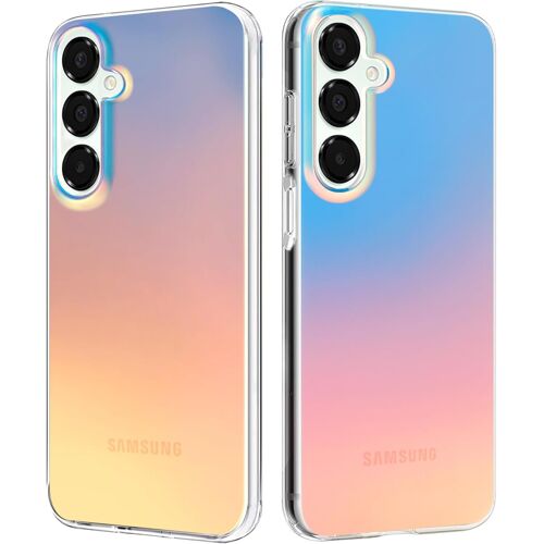 SJZG-Irisée Coque Pour Samsung Galaxy A16, Étui Housse Iridescent Mate Fluorescente Colorée Antichoc Anti-Rayures Translucide Holographique Irisé Protection Case Pour Femme Fille Et Homme