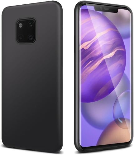 SJZG-Étui De Protection Pour Huawei Mate 20 Pro, Ultra Fin, En Silicone Tpu Souple, Compatible Avec Huawei Mate20 Pro, Anti-Chocs, Anti-Rayures, Noir