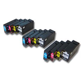 vhbw 12x cartouches remplacement pour Canon PGI-1500 XL, PGI1500, PGI1500XL, PGI-1500XL pour imprimante