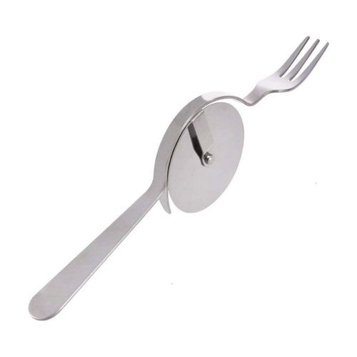 Coupe Pizza 2 en 1, roue et fourchette, pelle à gâteau, spatule, trancheur, four, grattoir, Gadgets de cuisine, pâtisserie, fournitures pour la maison