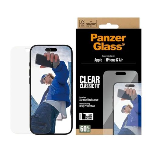 Panzerglass Protection D'écran En Verre Trempé Anti-Bactéries Iphone 17 Air