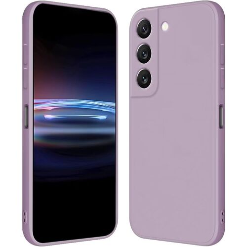 SJZG-Coque Pour Samsung Galaxy S21 Ultra (6.8" Inches) Étui En Silicone Tpu Souple - Herbe Violette