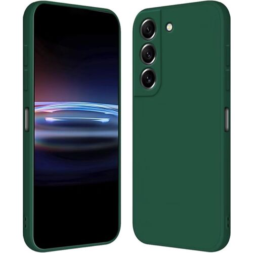 SJZG-Coque Pour Samsung Galaxy S21 Fe / S21 Fe 2023 (6.4" Inches) Étui En Silicone Tpu Souple - Vert Foncé