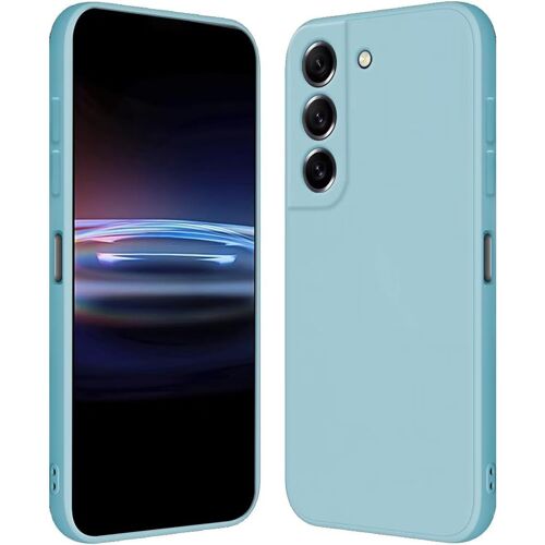 SJZG-Coque Pour Samsung Galaxy S21 Fe / S21 Fe 2023 (6.4" Inches) Étui En Silicone Tpu Souple - Bleu Clair