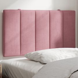 Vidaxl Coussin De Tête De Lit Rose 80 Cm Velours