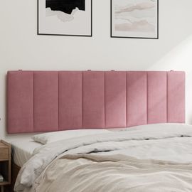 Vidaxl Coussin De Tête De Lit Rose 160 Cm Velours