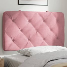 Vidaxl Coussin De Tête De Lit Rose 90 Cm Velours