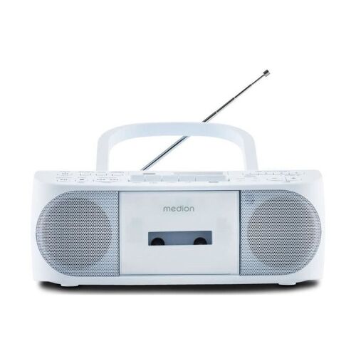 RADIO CD K7 - MEDION - FM - 2X3W RMS - BLEU