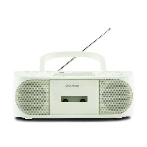 RADIO CD K7 - MEDION - FM - 2X3W RMS - VERT