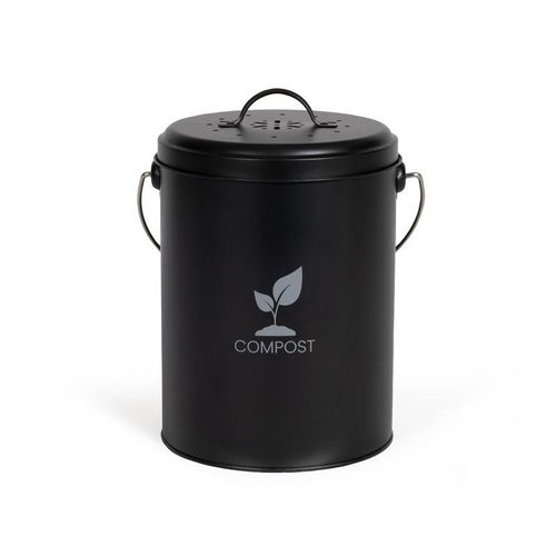 Livoo - Seau à compost de cuisine 6l noir MES154N