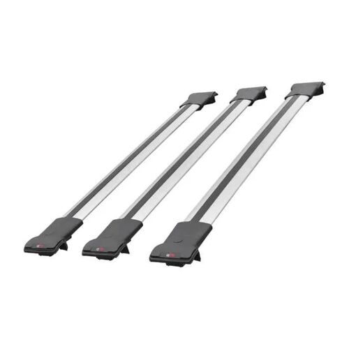 Compatible Avec Opel Zafira Life 2019-2026 Fly Model Barres De Toit Railing Porte-Bagages De Voiture Gris Aluminium 3 Barres
