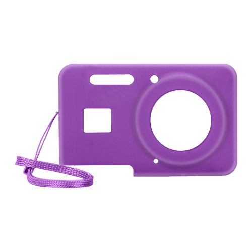 Housse de protection pour appareil photo numérique KODAK PIXPRO FZ55,étui de protection en Silicone souple,manchon léger,accessoires pour appareil photo avec lanière - Type Purple