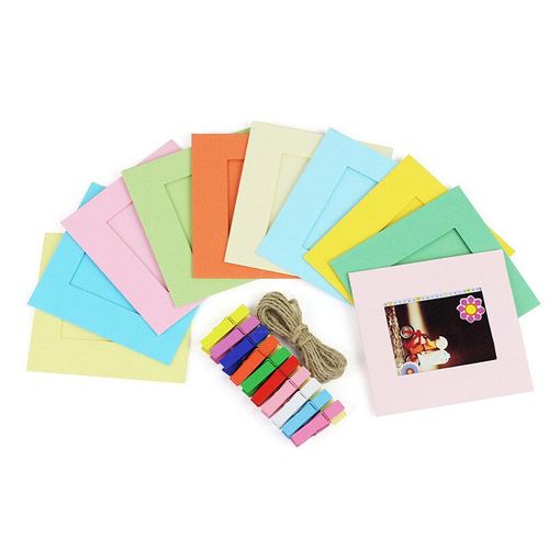 Pour Fujifilm Instax Mini 12 accessoires de caméra 6 en 1 ensemble 3 pouces cadre autocollant Album adapté pour Mini 11 9 8 + 8 70 40 Evo - Type Paper photo frame