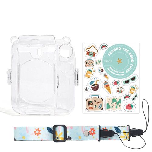 Étui pour appareil Photo Fujifilm Instax Mini 12/11,housse de protection transparente pour stockage de photos,support d'appareil Photo,ensembles d'autocollants pour bricolage,corde de sang - Type B