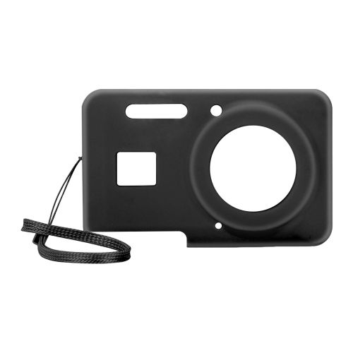 Housse de protection pour appareil photo numérique KODAK PIXPRO FZ55,étui de protection en Silicone souple,manchon léger,accessoires pour appareil photo avec lanière - Type Black