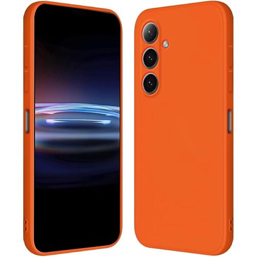 KAL-Coque Pour Samsung Galaxy S24 Fe (6.7" Inches) Étui En Silicone Tpu Souple - Orange