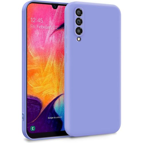 Coque Pour Samsung Galaxy A50 - Case Protection Rigide Anti Choc Avec Doublure Microfibre - Lila