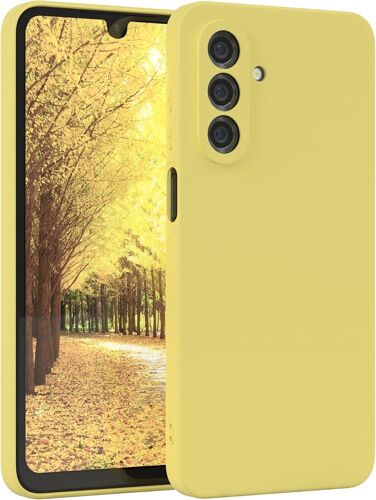 SJZG-Coque De Protection En Silicone Pour Samsung Galaxy A26 5G - En Silicone Souple Et Résistant Aux Chocs - Avec Protection De L'Appareil Photo - Fine - Protection En Tpu - Jaune Pastel