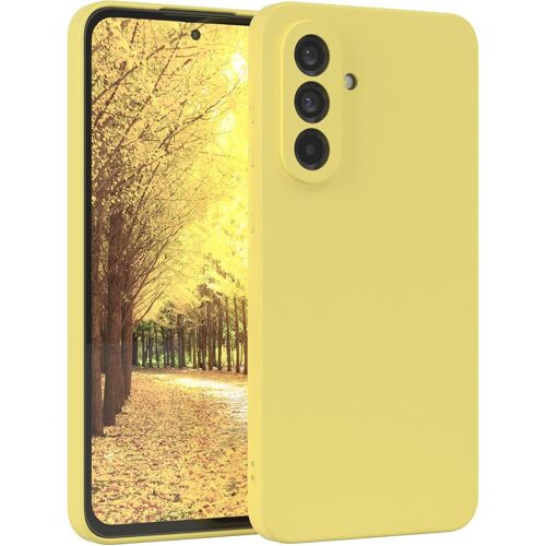 SJZG-Coque De Protection En Silicone Pour Samsung Galaxy A36 5G - En Silicone Souple Et Résistant Aux Chocs - Avec Protection De L'Appareil Photo - Fine - Protection En Tpu - Jaune Pastel