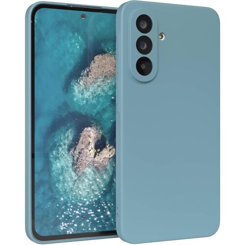 SJZG-Coque De Protection En Silicone Pour Galaxy A56 - Bleu Vert - Souple - Anti-Chocs - Avec Protection De L'Appareil Photo - Fine - Protection En Tpu - Antichoc - Bleu Sarcelle Mat