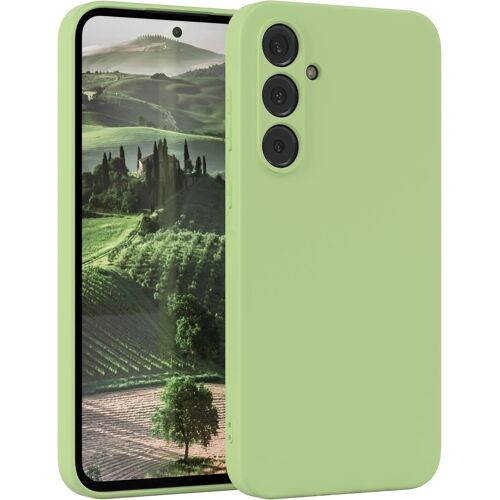 SJZG-- Housse En Silicone Pour Galaxy A35 Housse Souple Antichoc Housse Pour Portable Avec Protection Pour Appareil Photo Fines Premium Protection Cover Tpu Phone Bumper En Vert