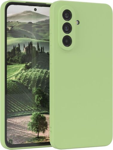 SJZG-Coque De Protection En Silicone Pour Samsung Galaxy A36 5G - En Silicone Souple Et Résistant Aux Chocs - Avec Protection De L'Appareil Photo - Fine - Protection En Tpu - Vert Pastel