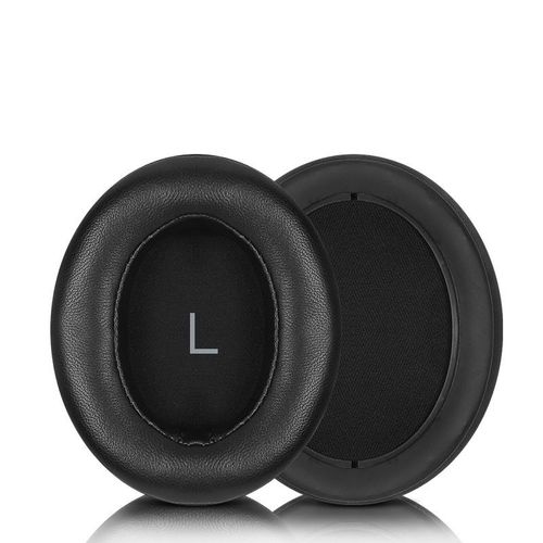Coussinets d'oreille en peau d'agneau avec boucle pour Sennheiser MOMENTUM 3 Le noir