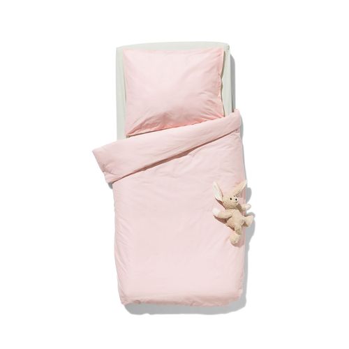 Hema Housse De Couette Enfant 120 X 150 Coton Doux Rose (Rose)