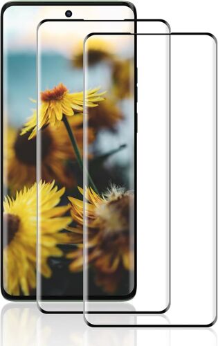 CAUC-Vitre Protection pour Motorola Edge 40/40 Neo Verre Trempé, 2 Pièces verre tramper [Dureté 9H][HD Claire][Sans Bulless][Anti Rayures] écran verre trempé