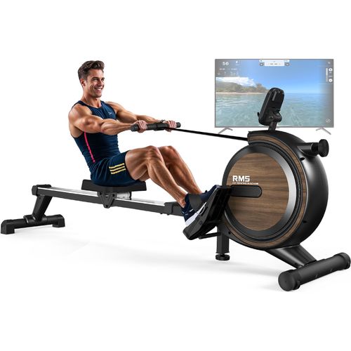 Rameur pour la Maison Rameur Magnétique: Rameur avec Musculation Bluetooth et Résistance Réglable à 16 Niveaux