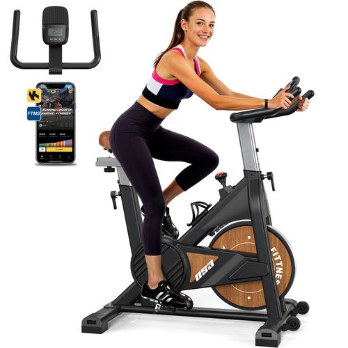 Vélo D'appartement - Mettlematic Avec Bluetooth, Résistance Magnétique - Vélo De Fitness D'intérieur Avec Écran Lcd - Charge Maximale : 160 Kg