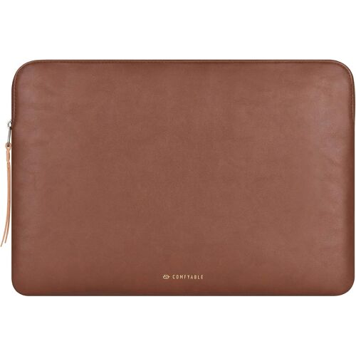 acdsgd-Housse pour Ordinateur Portable 13-14 Pouces Compatible avec MacBook Air/Pro 13 2025-2018, MacBook Pro 14 M4 2024-2021, Pochette en Cuir PU pour Mac, Marron
