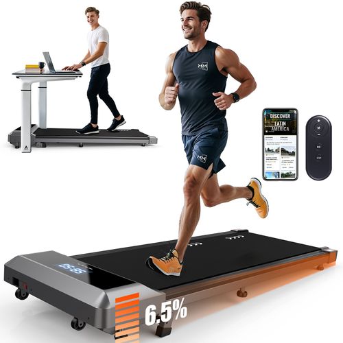 Tapis De Course Pliable Pour La Maison - Inclinaison De 6.5 %, Tapis De Marche Avec Moteur De 2,25 Ch, Télécommande, Compatible Avec L'application, 100 % Préassemblé