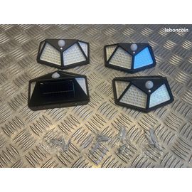Kit De 4 Lampes Solaires Murales Extérieures À 100 Led