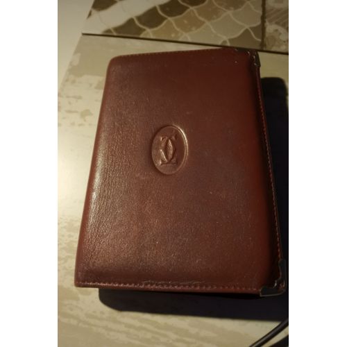 portefeuille porte monnaie cuir bordeaux