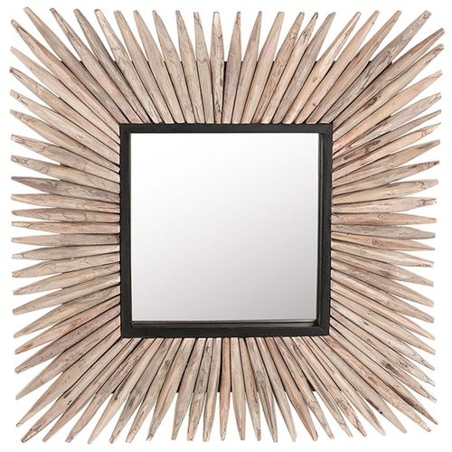 Miroir SASABE Bois Bois clair