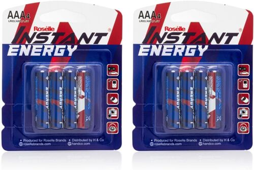 KALANKA-Instant Energy Lot de 8 piles AAA LR03/AM4/1,5 V