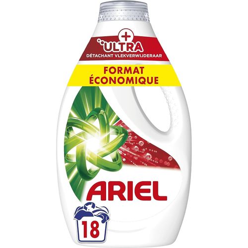 Lessive Liquide, 4 X 18 Lavages, +Ultra Détachant, Élimine Les Taches Incrustées, Même Après 7 Jours, Fabriqué En France[Z299]